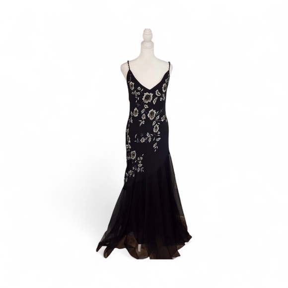 Vtg XSCAPE Whimsygoth Beaded Gown Size 12 - Picture 1 of 8